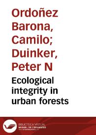 Ecological integrity in urban forests