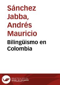 Bilingüismo en Colombia