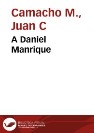 A Daniel Manrique