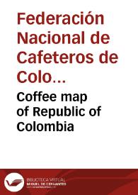 Coffee map of Republic of Colombia