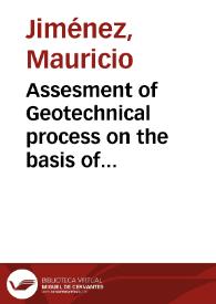 Assesment of Geotechnical process on the basis of sustainability principles