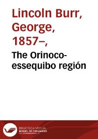 The Orinoco-essequibo región