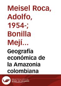 Geografía económica de la Amazonia colombiana
