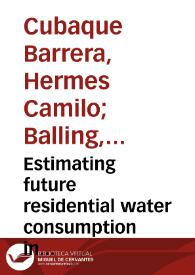 Estimating future residential water consumption in Phoenix, Arizona based on simulated changes in climate