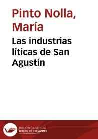 Las industrias líticas de San Agustín