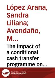The impact of a conditional cash transfer programme on determinants of child health: evidence from Colombia
