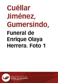 Funeral de Enrique Olaya Herrera. Foto 1