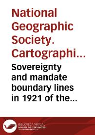 Sovereignty and mandate boundary lines in 1921 of the Island of the Pacific