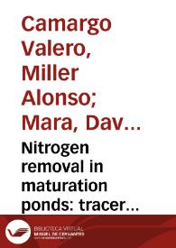Nitrogen removal in maturation ponds: tracer experiments with 15N-labelled ammonia