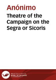 Theatre of the Campaign on the Segra or Sicoris