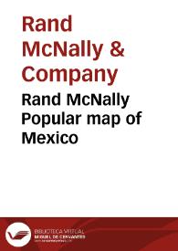 Rand McNally Popular map of Mexico