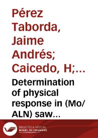 Determination of physical response in (Mo/ALN) saw devices