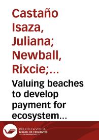 Valuing beaches to develop payment for ecosystem services schemes in Colombia’s Seaflower marine protected area