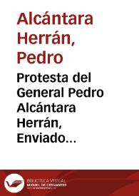 Protesta del General Pedro Alcántara Herrán, Enviado Extraordinario y Ministro Plenipotenciario de la Confederación Granadina cerca del gobierno de los Estados Unidos de América