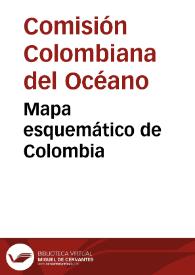 Mapa esquemático de Colombia