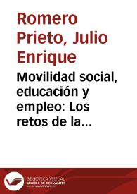 Movilidad social, educación y empleo: Los retos de la política económica del departamento del Magdalena