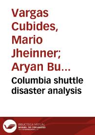 Columbia shuttle disaster analysis