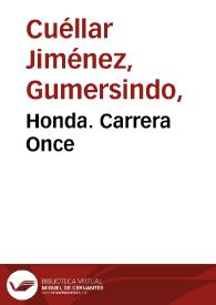 Honda. Carrera Once
