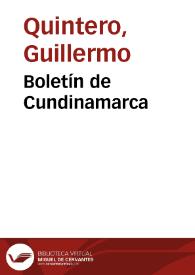 Boletín de Cundinamarca