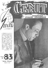 Cenit : Revista de Sociología, Ciencia y Literatura. Año VII, núm. 83, noviembre 1957