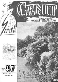 Cenit : Revista de Sociología, Ciencia y Literatura. Año VIII, núm. 87, marzo 1958