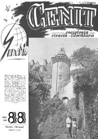 Cenit : Revista de Sociología, Ciencia y Literatura. Año VIII, núm. 88, abril 1958