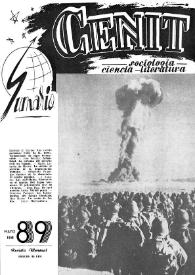 Cenit : Revista de Sociología, Ciencia y Literatura. Año VIII, núm. 89, mayo 1958