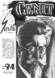 Cenit : Revista de Sociología, Ciencia y Literatura. Año VIII, núm. 94, octubre 1958