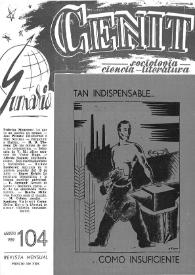 Cenit : Revista de Sociología, Ciencia y Literatura. Año IX, núm. 104, agosto 1959