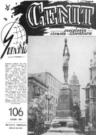 Cenit : Revista de Sociología, Ciencia y Literatura. Año IX, núm. 106, octubre 1959