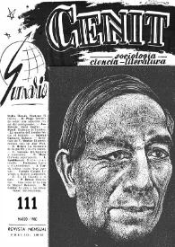 Cenit : Revista de Sociología, Ciencia y Literatura. Año X, núm. 111, marzo 1960