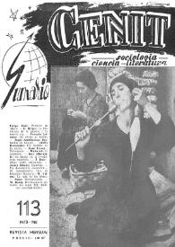 Cenit : Revista de Sociología, Ciencia y Literatura. Año X, núm. 113, mayo 1960