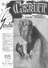 Cenit : Revista de Sociología, Ciencia y Literatura. Año X, núm. 115, julio 1960