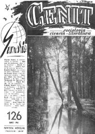 Cenit : Revista de Sociología, Ciencia y Literatura. Año XI, núm. 126, junio 1961