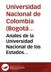 Anales de la Universidad Nacional de los Estados Unidos de Colombia