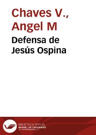 Defensa de Jesús Ospina