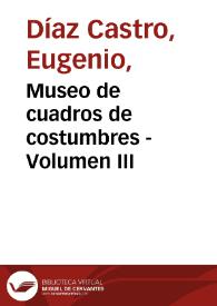 Museo de cuadros de costumbres - Volumen III
