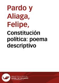 Constitución política: poema descriptivo