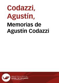 Memorias de Agustín Codazzi