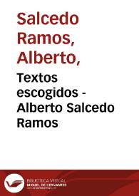 Textos escogidos - Alberto Salcedo Ramos