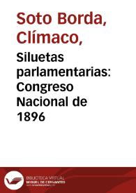 Siluetas parlamentarias: Congreso Nacional de 1896