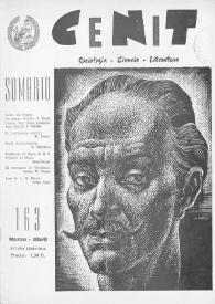 Cenit : Revista de Sociología, Ciencia y Literatura. Año XV, núm. 163, marzo-abril 1965