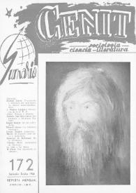 Cenit : Revista de Sociología, Ciencia y Literatura. Año XVI, núm. 172, septiembre-octubre 1966
