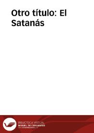 Otro título: El Satanás