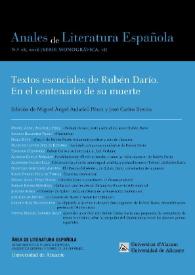 Anales de Literatura Española. Núm. 28, 2016