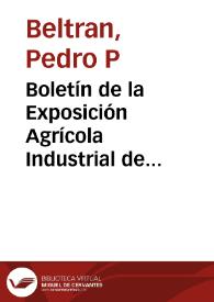 Boletín de la Exposición Agrícola Industrial de Municipios