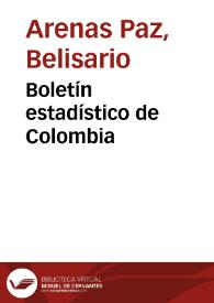 Boletín estadístico de Colombia