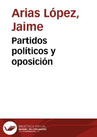 Partidos políticos y oposición 