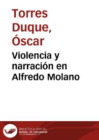 Violencia y narración en Alfredo Molano