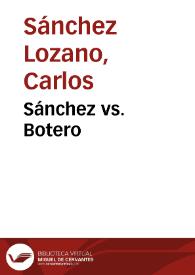 Sánchez vs. Botero
